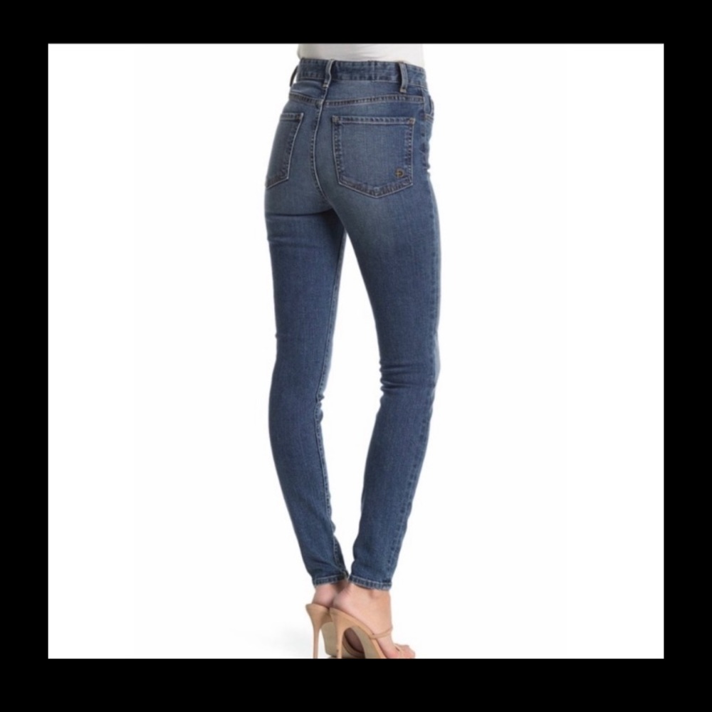 Fidelity Denim Pixie High Rise Button Fly Skinny Jeans